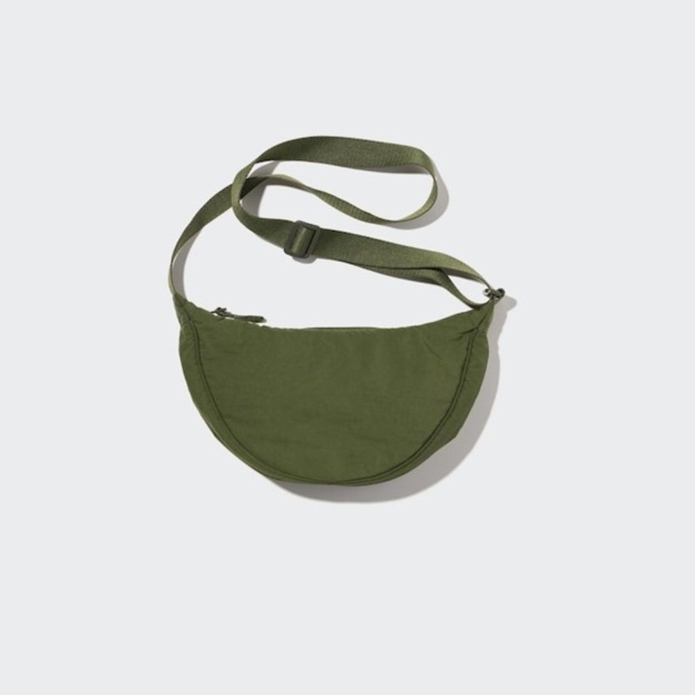 UNIQLO olive green Round Mini Shoulder Crossbody Bag